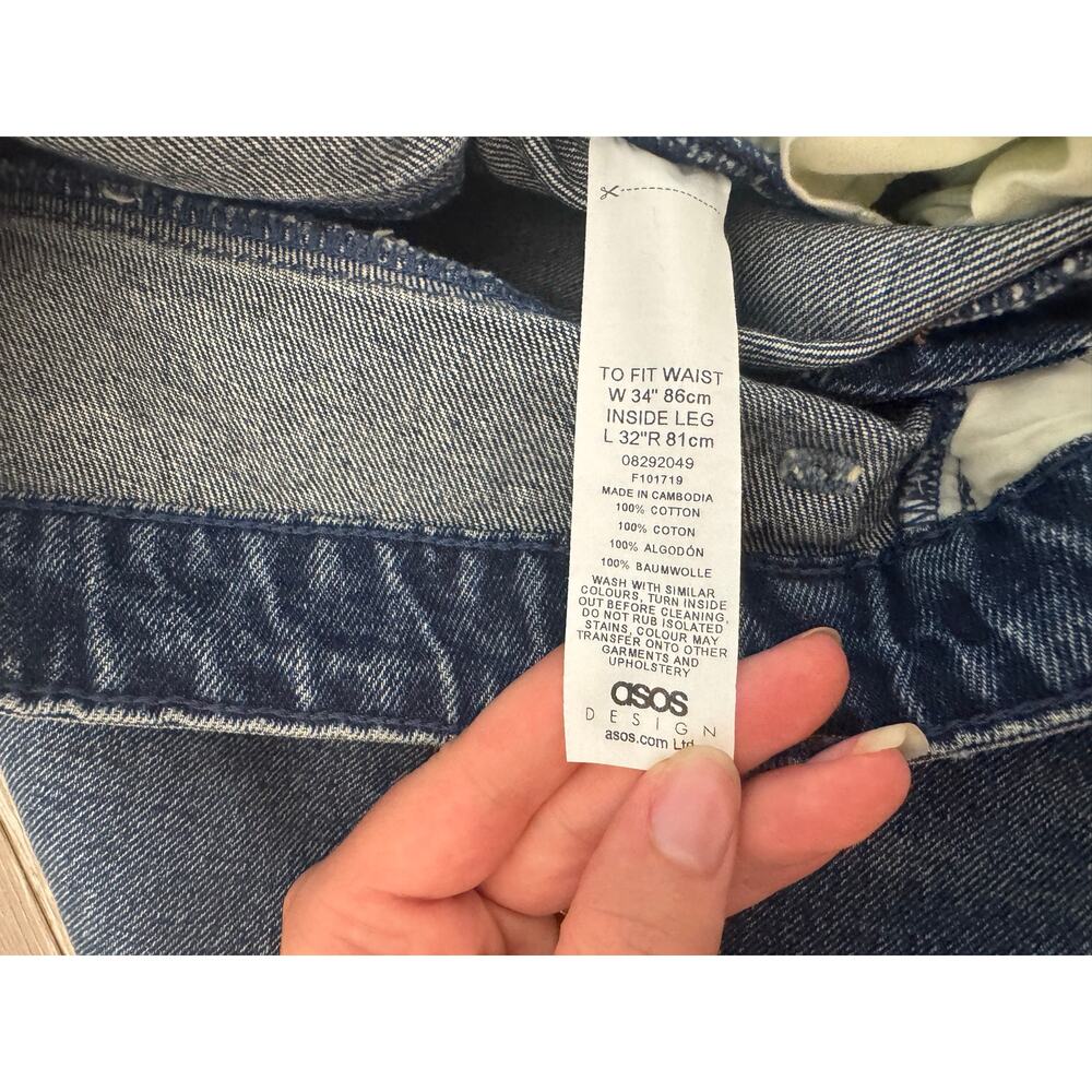 ASOS straight leg jeans size 34 - Picture 8 of 8